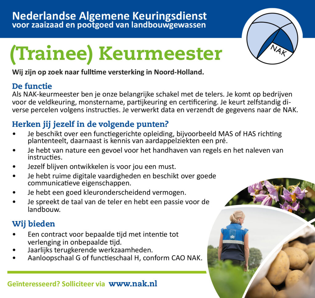 Nederlands Algemene Keuringsdienst VACATURE